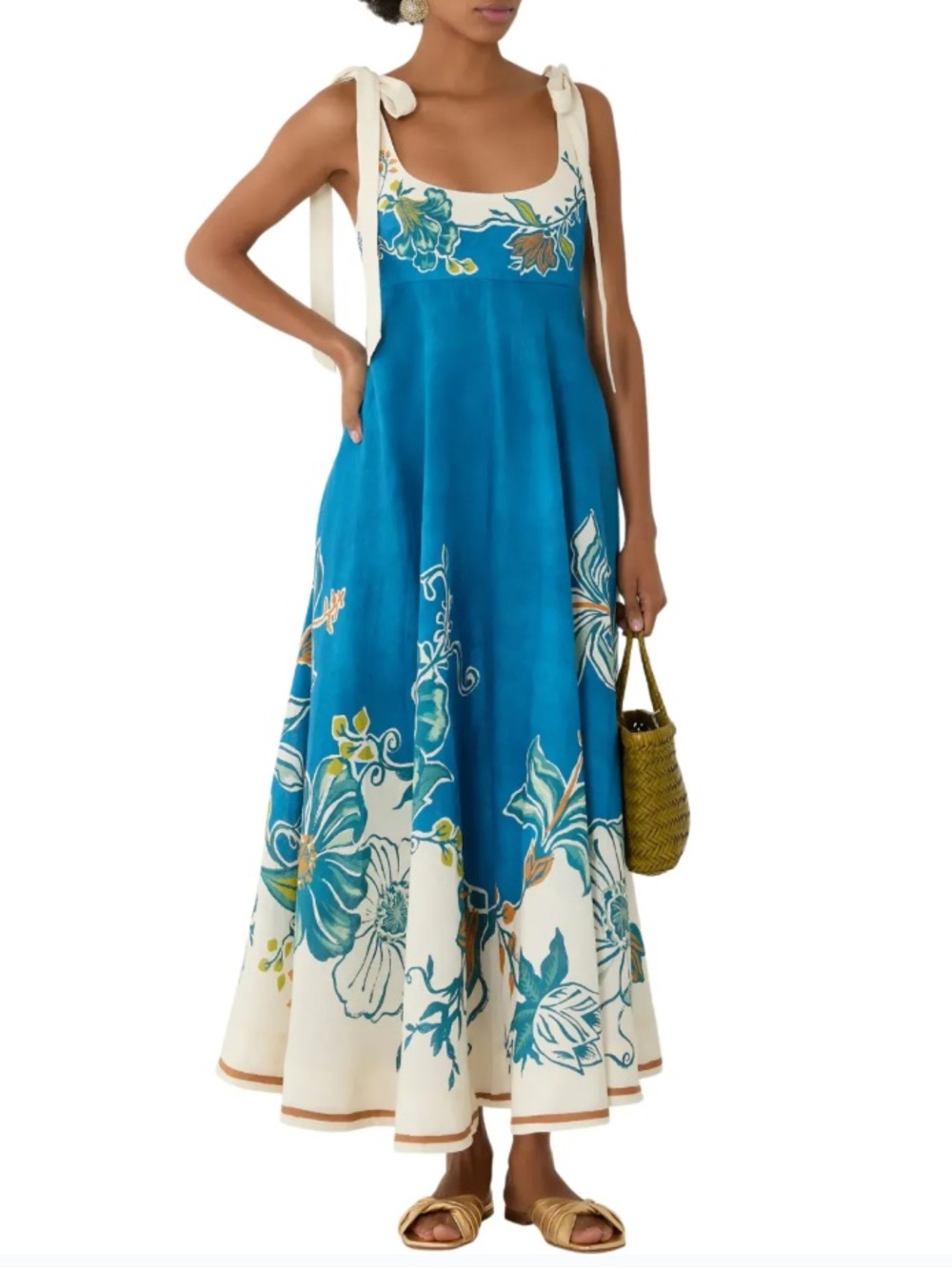 Alemais Luda Ballet Blue Midi Sundress